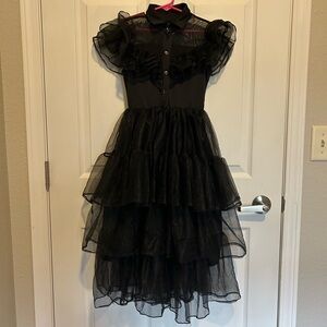 Kids Wednesday Addams Rave N’ Dance Dress Costume